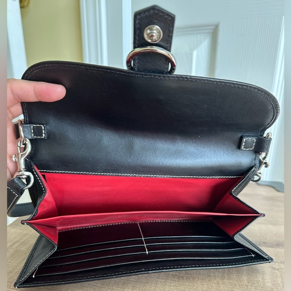 Dooney & Bourke Signature Mini Bag or Wrislet or Clutch, Black/Gray, EUC - Picture 7 of 11